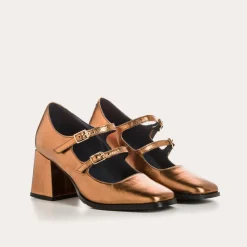 Reqins BABIES A TALONS BONIE CUIR METALLISE METALLIQUE Best