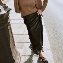 Reqins BABIES A TALONS BONIE CUIR METALLISE NOIR Discount