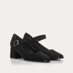 Reqins BABIES A TALONS GINGER CUIR VELOURS NOIR Best