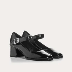 Reqins BABIES A TALONS GLORIA CUIR VERNIS NOIR Clearance