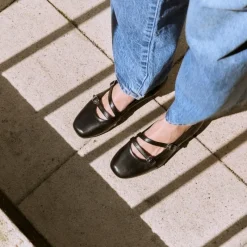 Reqins BABIES CALLISTE CUIR NOIR Clearance