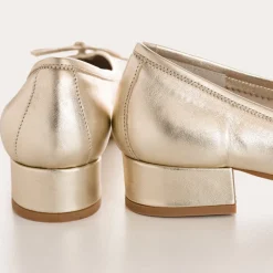 Reqins BALLERINES A TALONS FETICHE ECLAT METALLIQUE Best