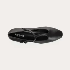 Reqins BALLERINES A TALONS FILOMENE CUIR NOIR Hot