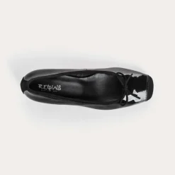 Reqins BALLERINES A TALONS KYRIEL VERNIS/CUIR VELOURS NOIR Clearance