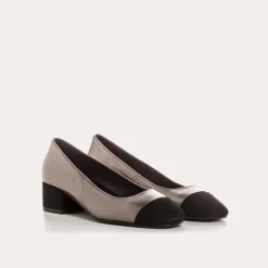 Reqins BALLERINES A TALONS RIVIERA CUIR METALLISE METALLIQUE Discount