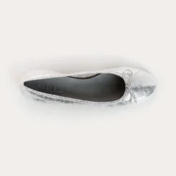 Reqins BALLERINES ALMA CRACK ARGENT New