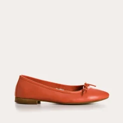Reqins BALLERINES CARMEN CUIR CC ORANGE Clearance