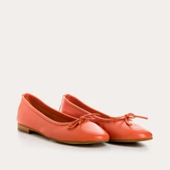 Reqins BALLERINES CARMEN CUIR CC ORANGE Clearance