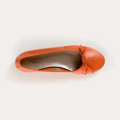 Reqins BALLERINES CARMEN CUIR CC ORANGE Clearance