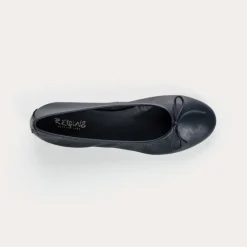 Reqins BALLERINES CARMEN CUIR CC BLEU Discount