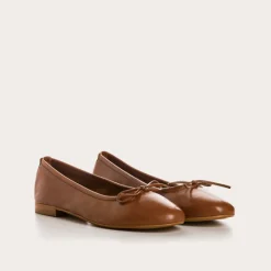 Reqins BALLERINES CARMEN CUIR CC CAMEL Fashion