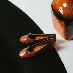 Reqins BALLERINES CARMEN CUIR CC CAMEL Fashion