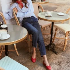 Reqins BALLERINES CARMEN CUIR CC ROUGE Best