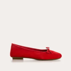 Reqins BALLERINES HARMONY CUIR VELOURS CC ROUGE Online
