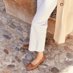 Reqins BALLERINES HARMONY CUIR/CUIR VELOURS CC CAMEL Hot