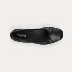 Reqins BALLERINES HARMONY CUIR/CUIR VELOURS CC NOIR Fashion