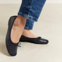 Reqins BALLERINES HARMONY CUIR/CUIR VELOURS CC BLEU New