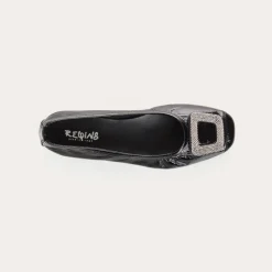 Reqins BALLERINES HELENE CUIR VERNIS NOIR Sale