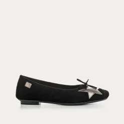 Reqins BALLERINES HELLO CUIR VELOURS/ECLAT NOIR Sale