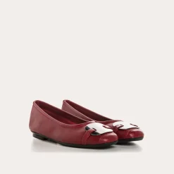 Reqins BALLERINES HERMES CUIR ROUGE Clearance