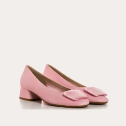 Reqins BALLERINES KEFIR CUIR VELOURS/SILK ROSE Clearance