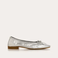 Reqins BALLERINES TRAVIATA CUIR METALLISE ARGENT Online