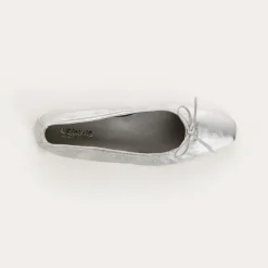 Reqins BALLERINES TRAVIATA CUIR METALLISE ARGENT Online