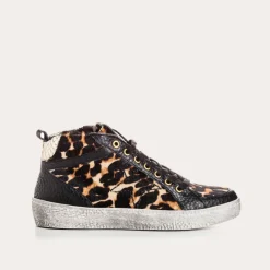 Reqins BASKETS BREAK LEOPARD NOIR Fashion