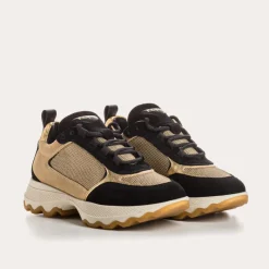 Reqins BASKETS FOSTER CUIR NOIR New