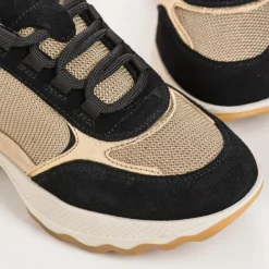 Reqins BASKETS FOSTER CUIR NOIR New