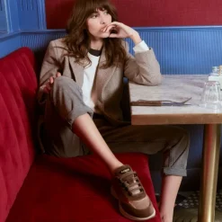 Reqins BASKETS FOSTER CUIR CAMEL Clearance