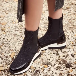 Reqins BASKETS IMAGE LYCRA NOIR Outlet