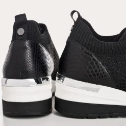 Reqins BASKETS INDIA CROCHET LAME NOIR Fashion