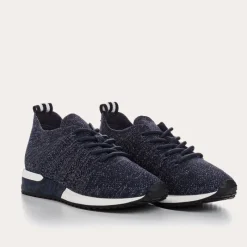 Reqins BASKETS INES CROCHET LAME MARINE Online