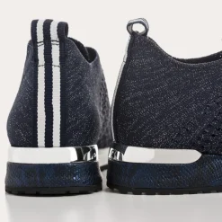 Reqins BASKETS INES CROCHET LAME MARINE Online