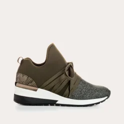 Reqins BASKETS INUIT LYCRA VERT New