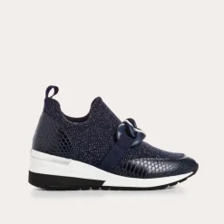 Reqins BASKETS IROKO CROCHET LAME MARINE Clearance