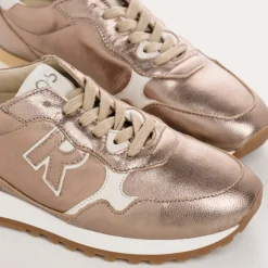 Reqins BASKETS MANIA CUIR METALLISE METALLIQUE Clearance