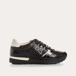 Reqins BASKETS MANIA CUIR VERNIS GRAINE NOIR Online