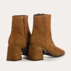 Reqins BOOTS A TALONS BLONDIE CUIR VELOURS CAMEL Hot