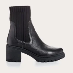 Reqins BOOTS A TALONS DITA CUIR GRAINE NOIR Outlet