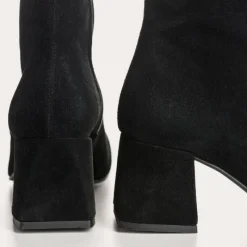 Reqins BOOTS AGATHA CUIR VELOURS NOIR Fashion