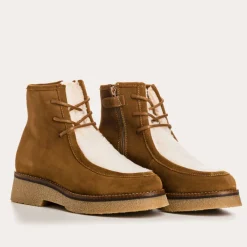 Reqins BOOTS ARUBA CUIR VELOURS/TEDDY BEIGE Discount