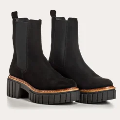 Reqins BOOTS BASEA CUIR VELOURS NOIR Best