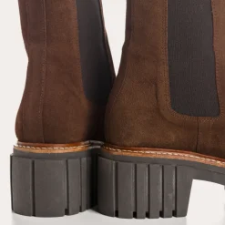 Reqins BOOTS BASEA CUIR VELOURS MARRON Hot