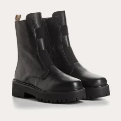 Reqins BOOTS DAFNE CUIR GRAINE NOIR Hot