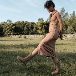 Reqins BOOTS DEVORA CUIR VELOURS HAVANE Fashion