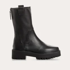 Reqins BOOTS DIANA CUIR GRAINE NOIR Hot