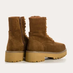 Reqins BOOTS DIARY CUIR VELOURS BEIGE Discount