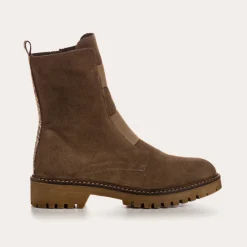 Reqins BOOTS DUSKY CUIR VELOURS VERT Outlet